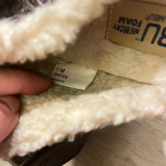 JBU Sweden Womens Memory Foam Wedge Marie Jane Clogs Leather Brown Size 11 M - Picture 7 of 8